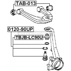 MUÑON SUPERIOR PRADO MERU 4RUNNER 2000-2002