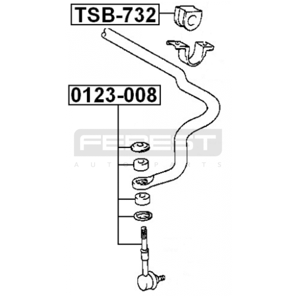 LAPIZ BARRA ESTABILIZADORA DELANTERO PRADO MERU 4RUNNER 2000-2002