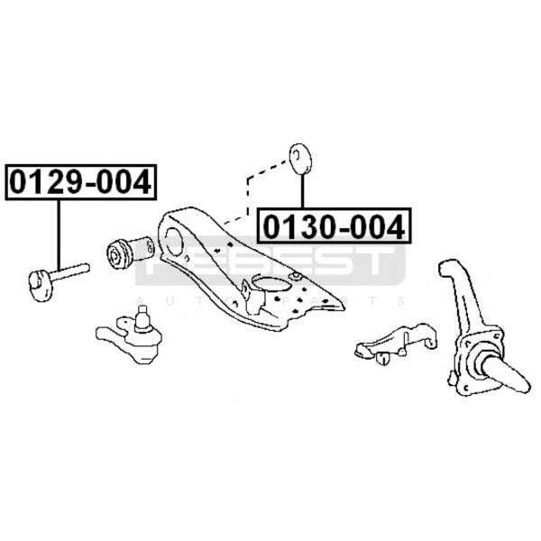 TUERCA EXCENTRICA TRASERA 4RUNNER FJCRUISER MERU PRADO
