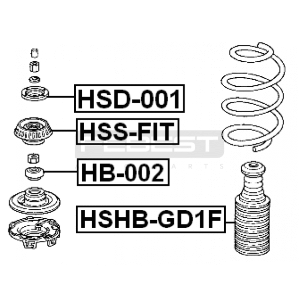 RODAMIENTO BASE AMORTIGUADOR YARIS 2006-2009