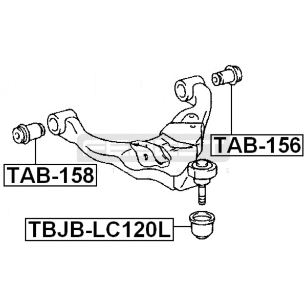 BUJE MESETA INFERIOR GRANDE FORTUNER HILUX 2006-2015 4RUNNER 2003-2009 FJCRUISER TACOMA