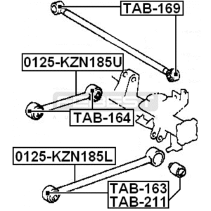 BUJE BARRA PANHARD TRANSVERSAL PRADO MERU 4RUNNER 2000-2002