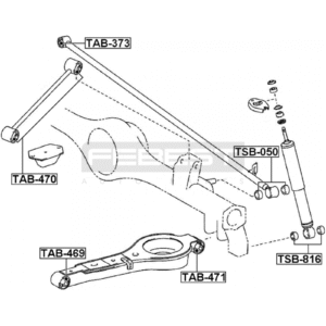 BUJE BARRA PANHARD TRANSVERSAL FORTUNER 2006-2024